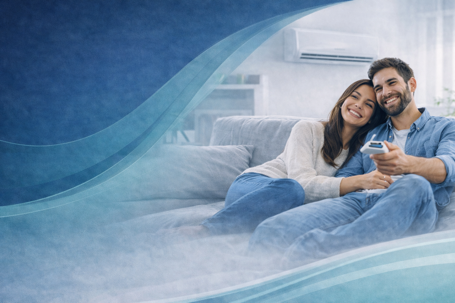 Técnico instalando aire acondicionado